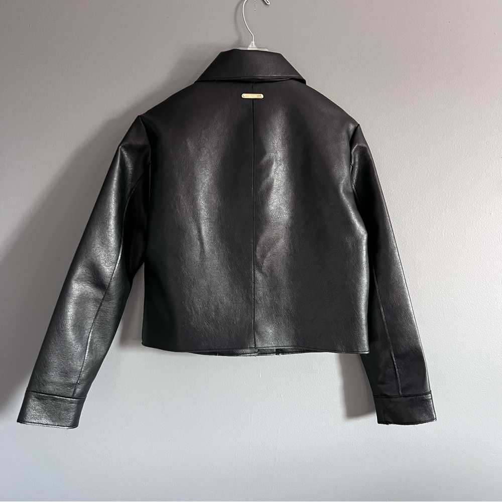 Jason Wu Black Faux Leather Jacket - Picture 6 of 11